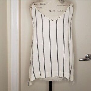 Vintage Black& white pinstripe camisole tank